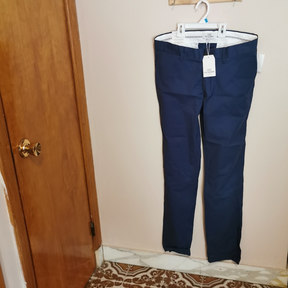 Ben Sherman men stretch slim fit pants